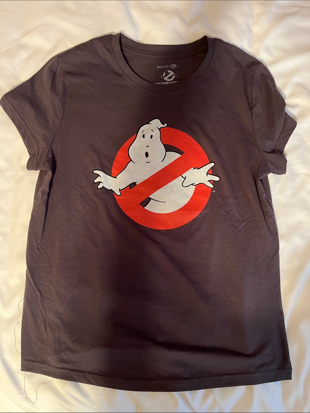 Ghostbusters Logo Kids T-Shirt - Charcoal with Red & White Graphic